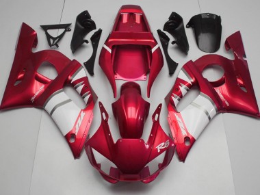 Rouge Blanc 98-02 R6 Carénage Moto