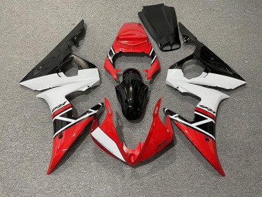 Rouge Blanc & Noir 03-04 R6 Carénage Moto