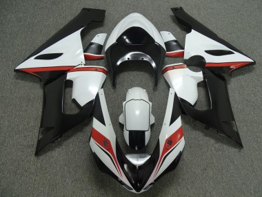 Rouge Blanc & Noir 05-06 ZX6R Carénage Moto