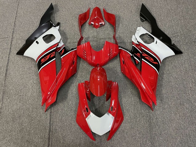 Rouge Blanc & Noir 17-21 R6 Carénage Moto Rouge Blanc & Noir 17-21 R6 Carénage Moto