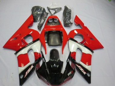 Rouge Blanc & Noir 98-02 R6 Carénage Moto