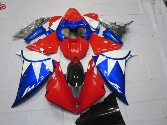 Rouge Bleu & Blanc 12-14 R1 Carénage Moto Rouge Bleu & Blanc 12-14 R1 Carénage Moto