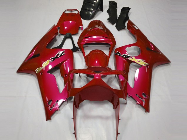 Rouge Bonbon 03-04 ZX6R Carénage Moto Rouge Bonbon 03-04 ZX6R Carénage Moto