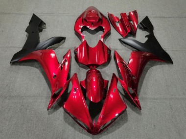 Rouge Bonbon & Noir 04-06 R1 Carénage Moto