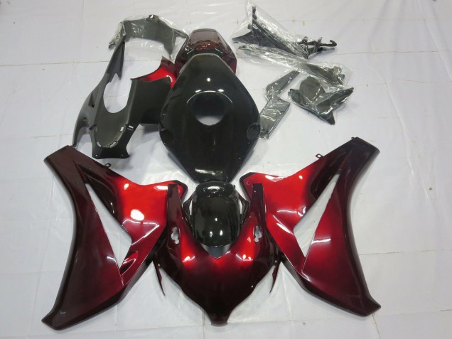 Rouge Bonbon & Noir 08-11 CBR1000RR Carénage Moto Rouge Bonbon & Noir 08-11 CBR1000RR Carénage Moto