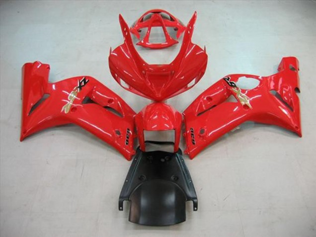 Rouge Brillant 03-04 ZX6R Carénage Moto Rouge Brillant 03-04 ZX6R Carénage Moto