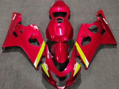 Rouge Brillant 04-05 GSXR 600-750 Carénage Moto