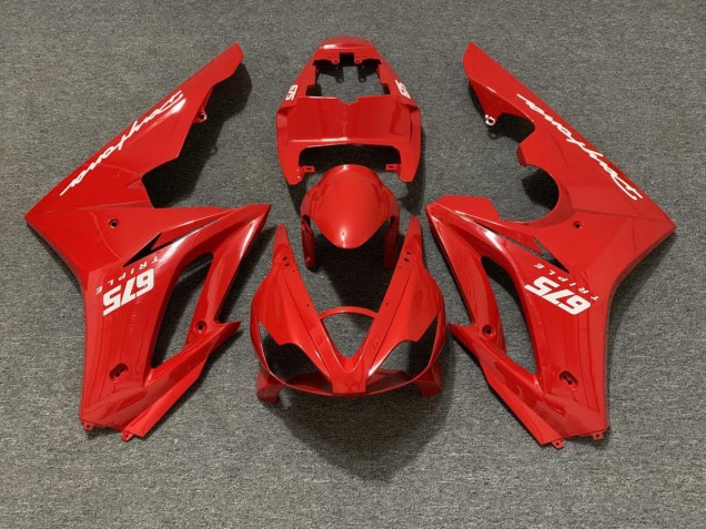 Rouge Brillant 06-08 Daytona 675 Carénage Moto