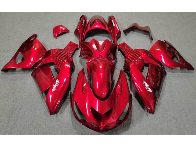 Rouge Brillant 06-11 ZX14R Carénage Moto Rouge Brillant 06-11 ZX14R Carénage Moto