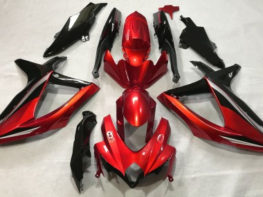 Rouge Brillant 08-10 GSXR 600-750 Carénage Moto