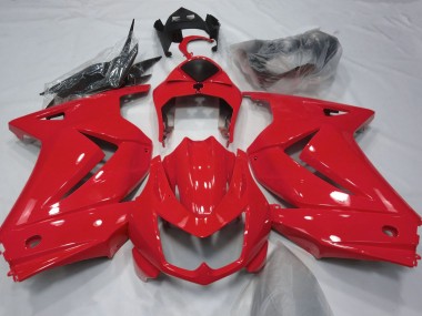 Rouge Brillant 08-12 Ninja 250 Carénage Moto