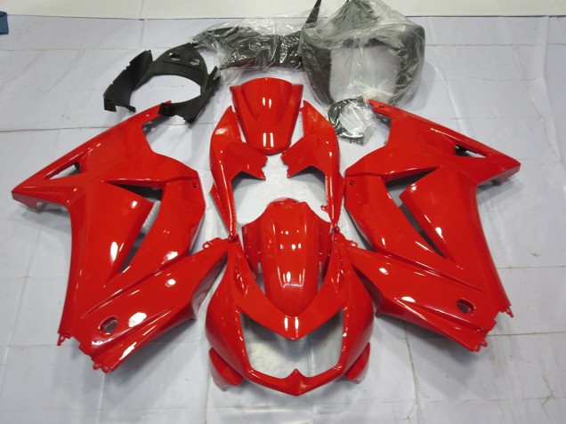 Rouge Brillant 08-12 Ninja 250 Carénage Moto Rouge Brillant 08-12 Ninja 250 Carénage Moto