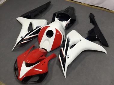 Rouge Brillant & Blanc 06-07 CBR1000RR Carénage Moto