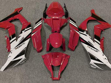Rouge Brillant & Blanc 11-15 ZX10R Carénage Moto