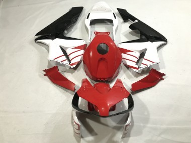 Rouge Brillant / Blanc Mat 03-04 CBR600RR Carénage Moto