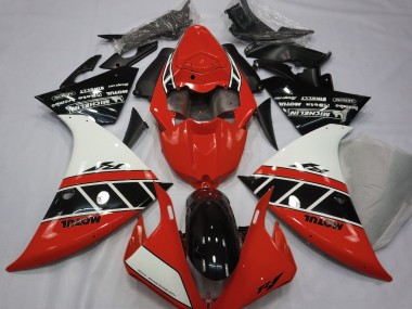 Rouge Brillant Blanc & Noir 12-14 R1 Carénage Moto