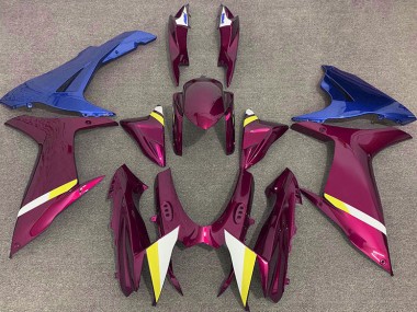 Rouge Brillant & Bleu 11-24 GSXR 600-750 Carénage Moto