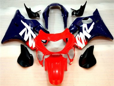 Rouge Brillant & Bleu 99-00 CBR600 F4 Carénage Moto