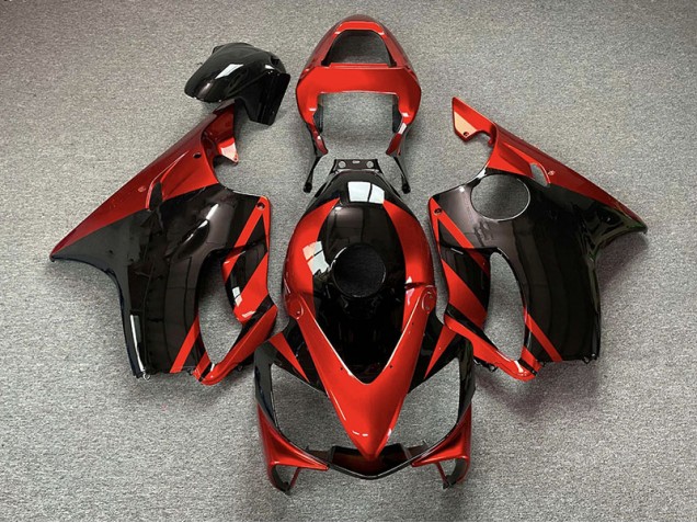 Rouge Brillant & Noir 01-03 CBR600 F4i Carénage Moto Rouge Brillant & Noir 01-03 CBR600 F4i Carénage Moto