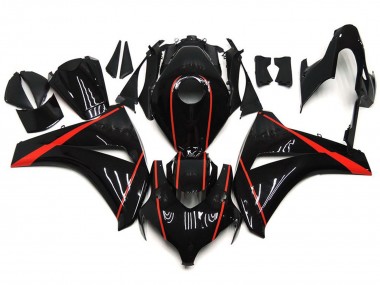 Rouge Brillant & Noir 08-11 CBR1000RR Carénage Moto