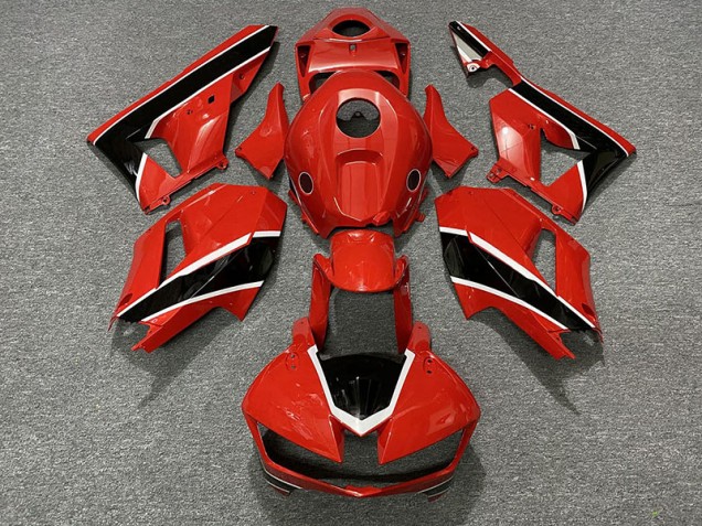 Rouge Brillant Noir & Blanc 13-23 CBR600RR Carénage Moto Rouge Brillant Noir & Blanc 13-23 CBR600RR Carénage Moto