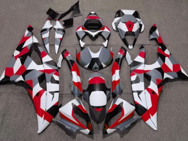 Rouge Camouflage Uni 08-16 R6 Carénage Moto