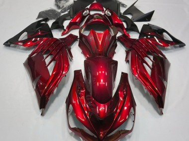 Rouge Feu Brillant 12-21 ZX14R Carénage Moto