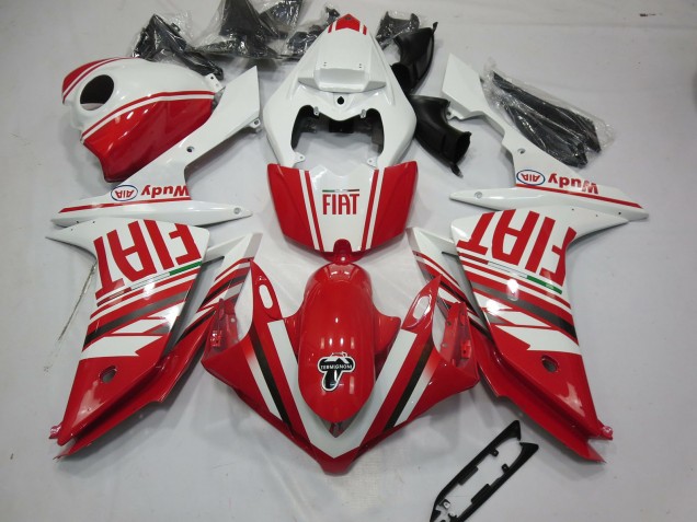 Rouge Fiat 07-08 R1 Carénage Moto Rouge Fiat 07-08 R1 Carénage Moto