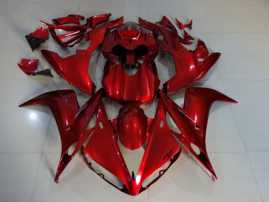 Rouge Foncé 04-06 R1 Carénage Moto