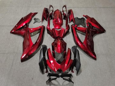 Rouge Foncé 08-10 GSXR 600-750 Carénage Moto