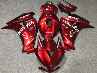 Rouge Foncé Personnalisé 12-16 CBR1000RR Carénage Moto