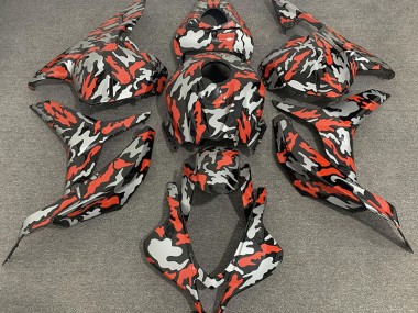 Rouge Gris Camouflage 09-12 CBR600RR Carénage Moto