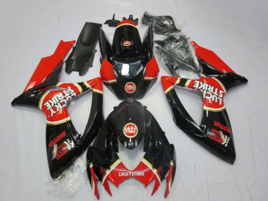 Rouge Lucky Strike 06-07 GSXR 600-750 Carénage Moto