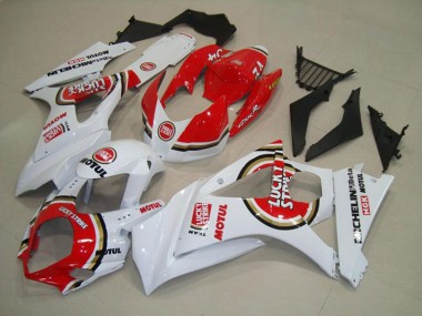 Rouge Lucky Strike 07-08 GSXR 1000 Carénage Moto