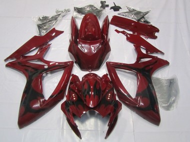 Rouge Marron 06-07 GSXR 600-750 Carénage Moto