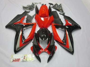 Rouge & Noir 06-07 GSXR 600-750 Carénage Moto