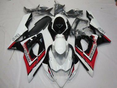 Rouge Noir & Blanc 05-06 GSXR 1000 Carénage Moto