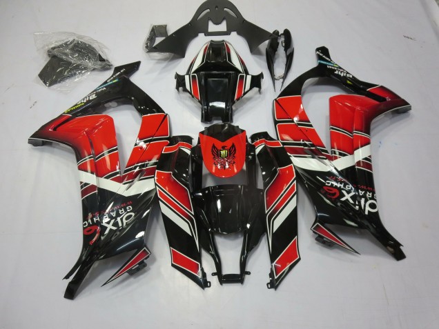 Rouge Noir Spécial 11-15 ZX10R Carénage Moto