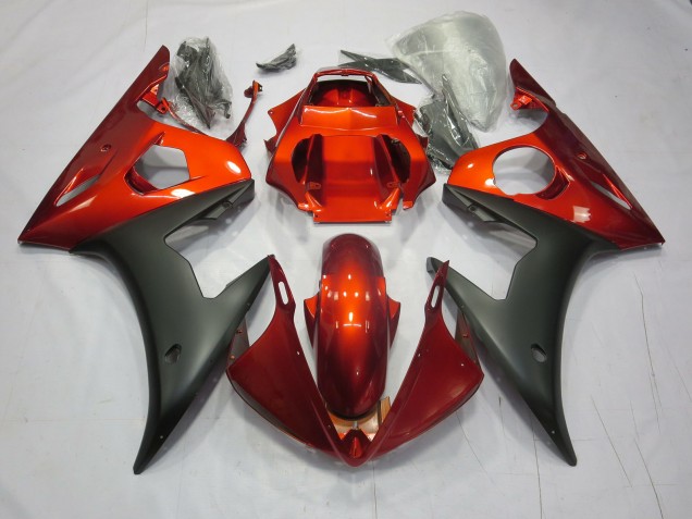 Rouge / Orange Mat 03-04 R6 Carénage Moto
