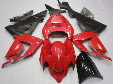 Rouge Perle & Noir 04-05 ZX10R Carénage Moto