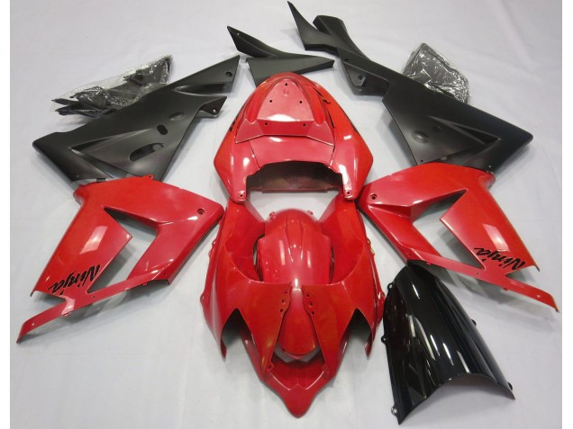 Rouge Perle & Noir 04-05 ZX10R Carénage Moto