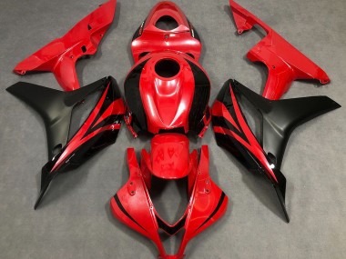 Rouge Perle & Noir 07-08 CBR600RR Carénage Moto