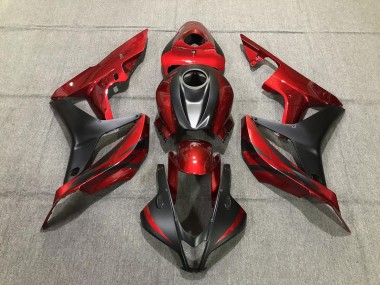 Rouge Profond & Noir Mat 07-08 CBR600RR Carénage Moto