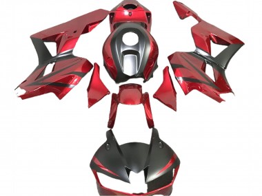 Rouge Profond & Noir Mat 13-23 CBR600RR Carénage Moto