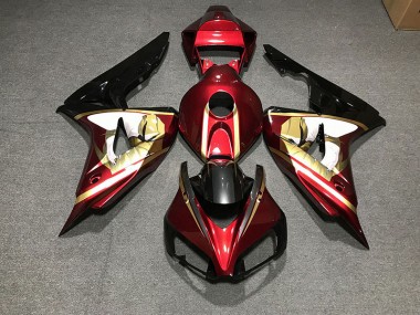 Rouge Profond & Or 06-07 CBR1000RR Carénage Moto