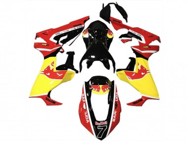 Rouge Taureau & Motul 17-23 CBR1000RR Carénage Moto