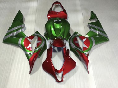 Rouge & Vert Captain America 07-08 CBR600RR Carénage Moto