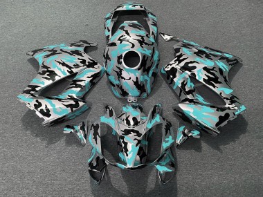 Sarcelle Camouflage 02-12 VFR800 Carénage Moto