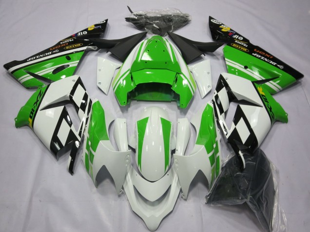 Spécial Blanc Vert 04-05 ZX10R Carénage Moto Spécial Blanc Vert 04-05 ZX10R Carénage Moto