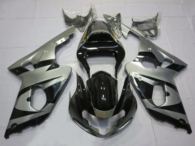 Style Argent & Noir OEM 00-02 GSXR 1000 Carénage Moto Style Argent & Noir OEM 00-02 GSXR 1000 Carénage Moto
